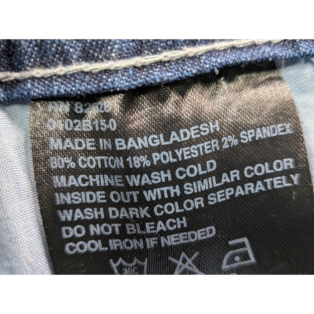 Southpole Mens Skinny Moto Jeans Distressed Blue Denim 34x32 - Picture 10 of 13